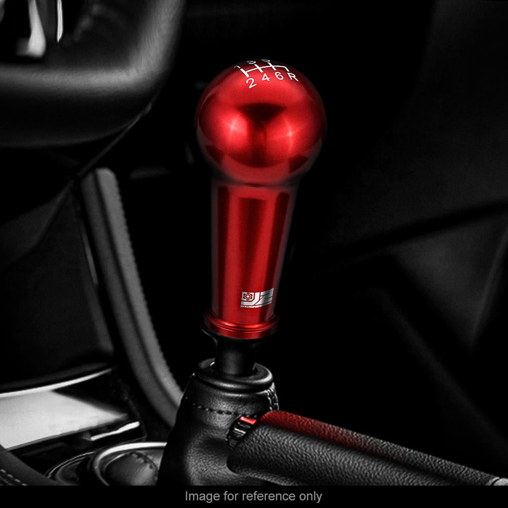 J2-SK-005-RD J2 Red (Ball Teardrop Style) For 6-Speed Manual Shift Knob (M8/M10/M12 Adapter)