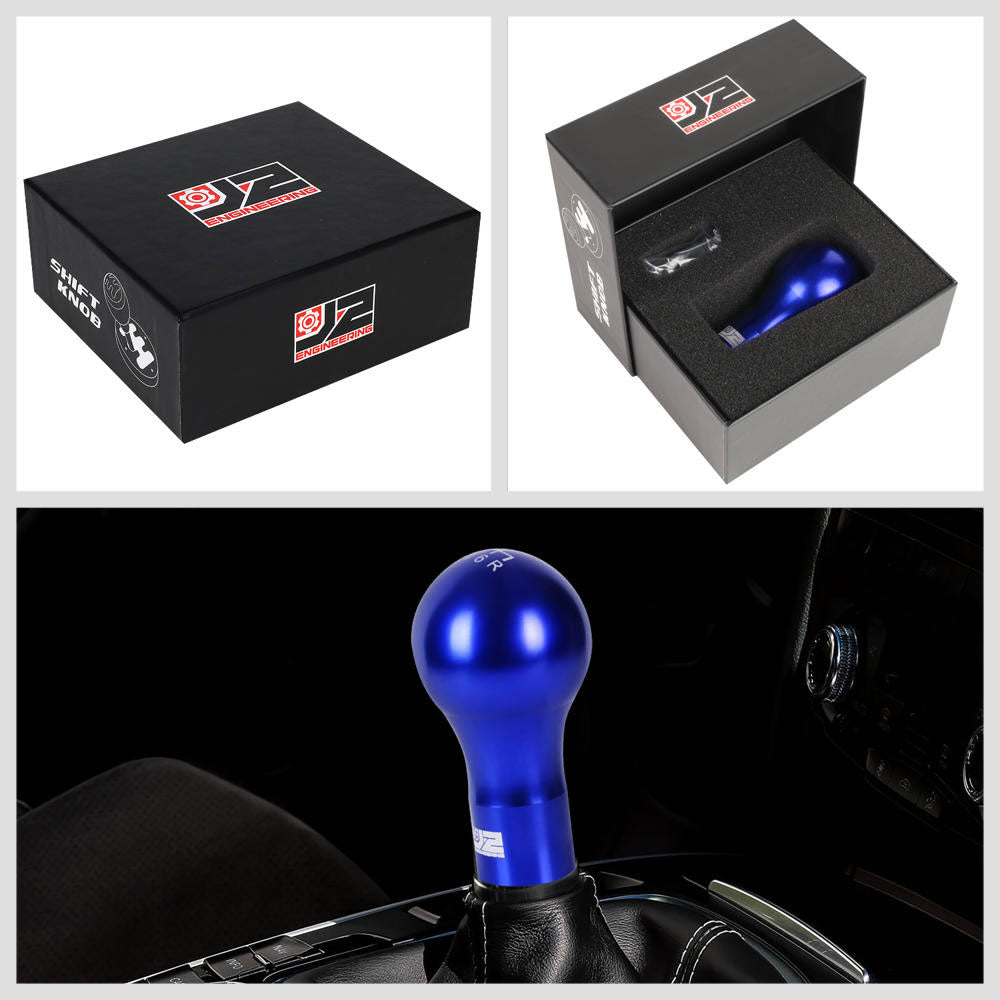 J2-SK-007-BL J2 Blue (Spherical Teardrop) For 6-Speed Manual Shift Knob (M8/M10/M12 Adapter)