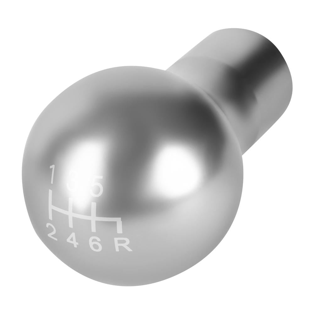 J2-SK-007-SL J2 Silver (Spherical Teardrop) For 6-Speed MT Shift Knob (M8/M10/M12 Adapter)