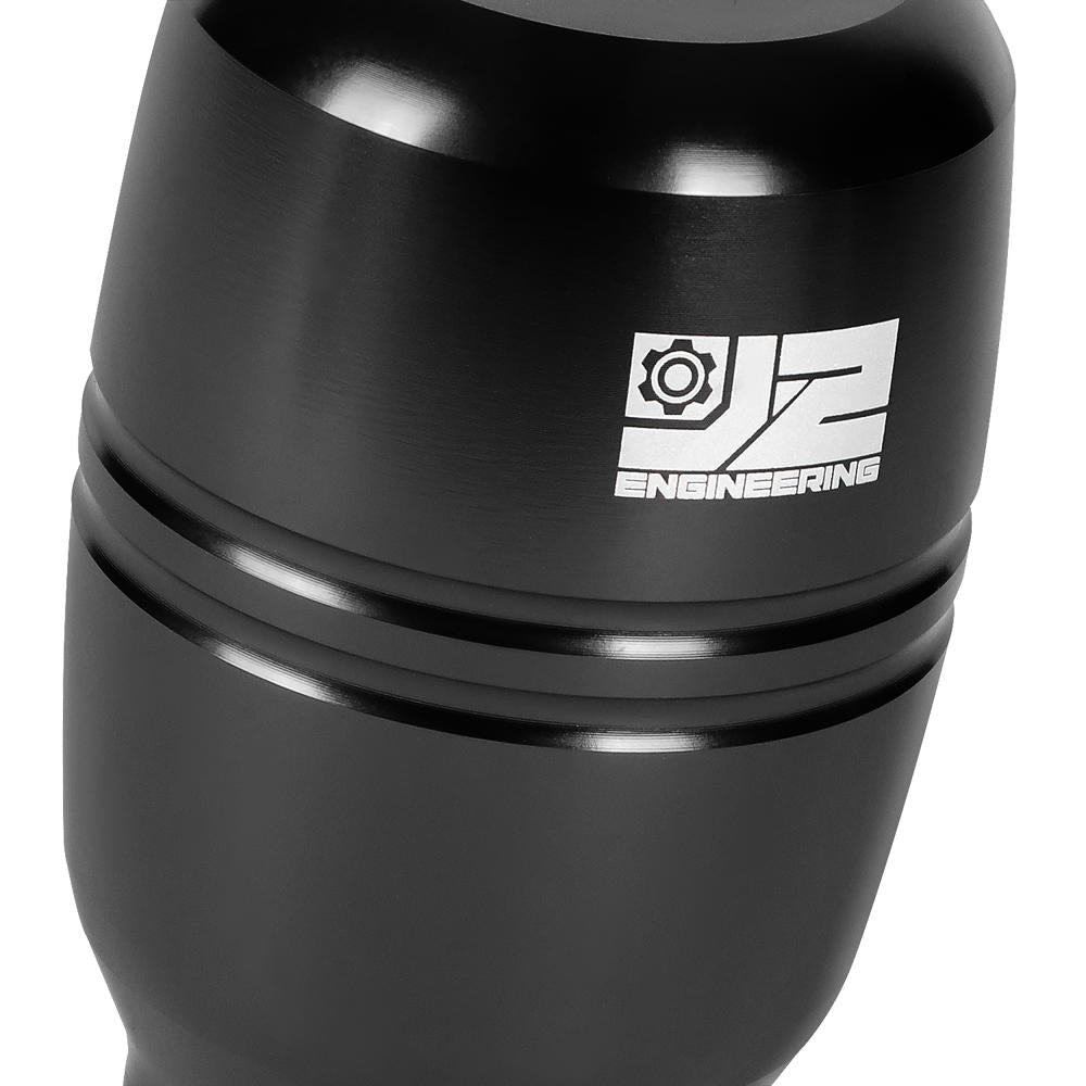 J2-SK-008-BK J2 Black (Barrel Cylindrical) For 6-Speed MT Shift Knob (M8/M10/M12 Adapter)