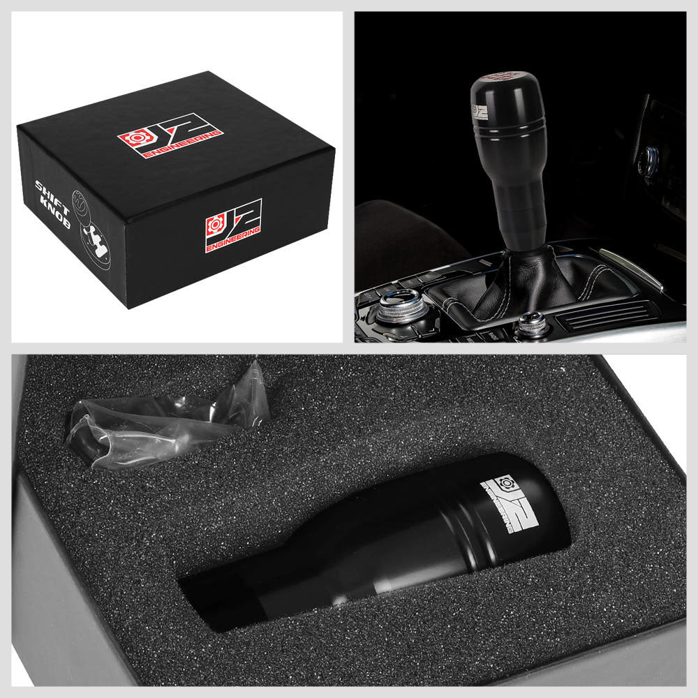 J2-SK-008-BK J2 Black (Barrel Cylindrical) For 6-Speed MT Shift Knob (M8/M10/M12 Adapter)