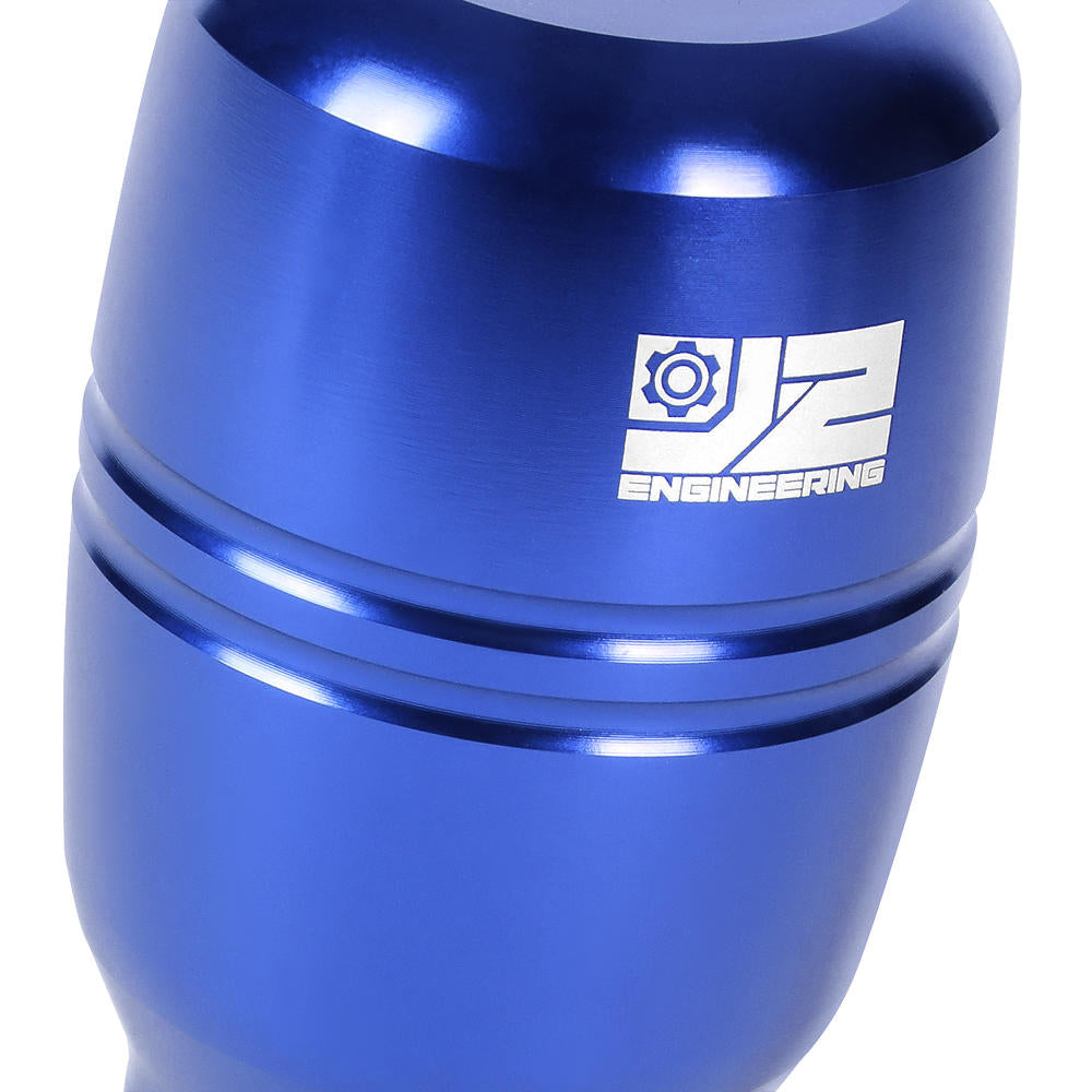 J2-SK-008-BL J2 Blue (Barrel Cylindrical) For 6-Speed MT Shift Knob (M8/M10/M12 Adapter)