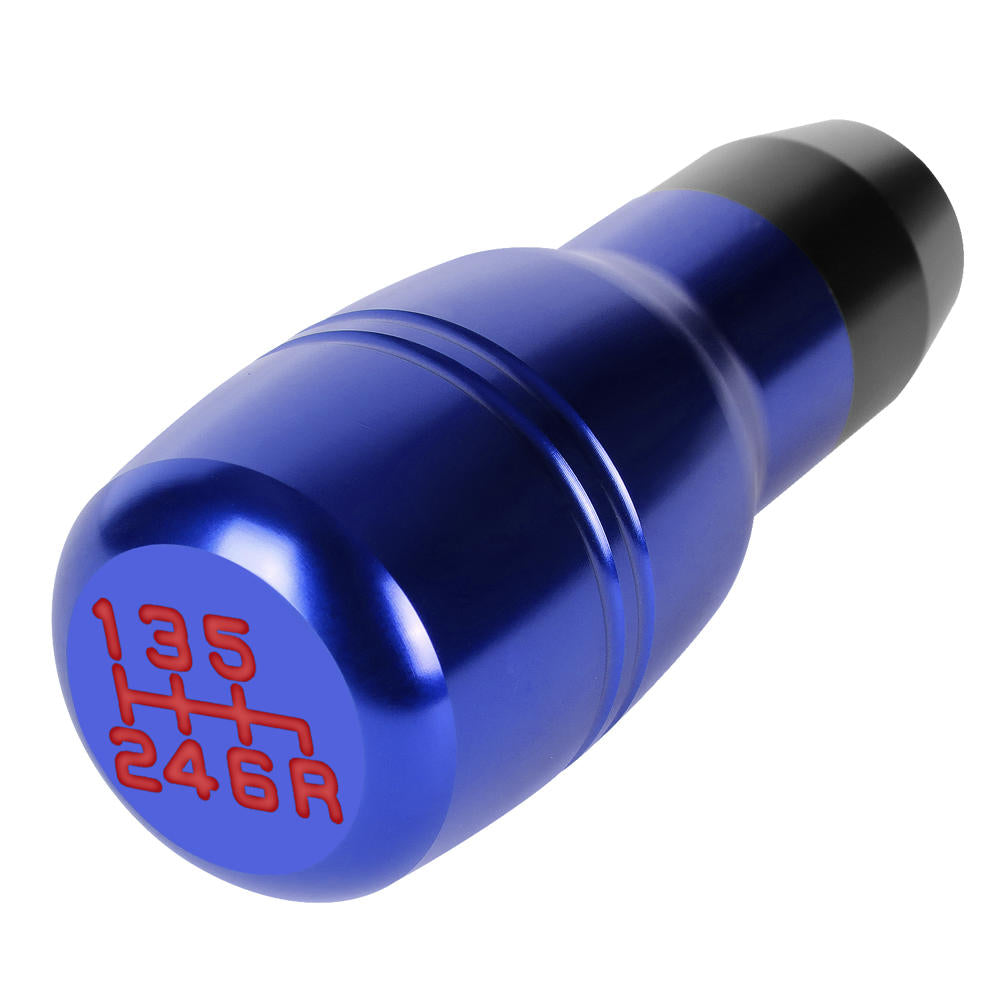 J2-SK-008-BL J2 Blue (Barrel Cylindrical) For 6-Speed MT Shift Knob (M8/M10/M12 Adapter)