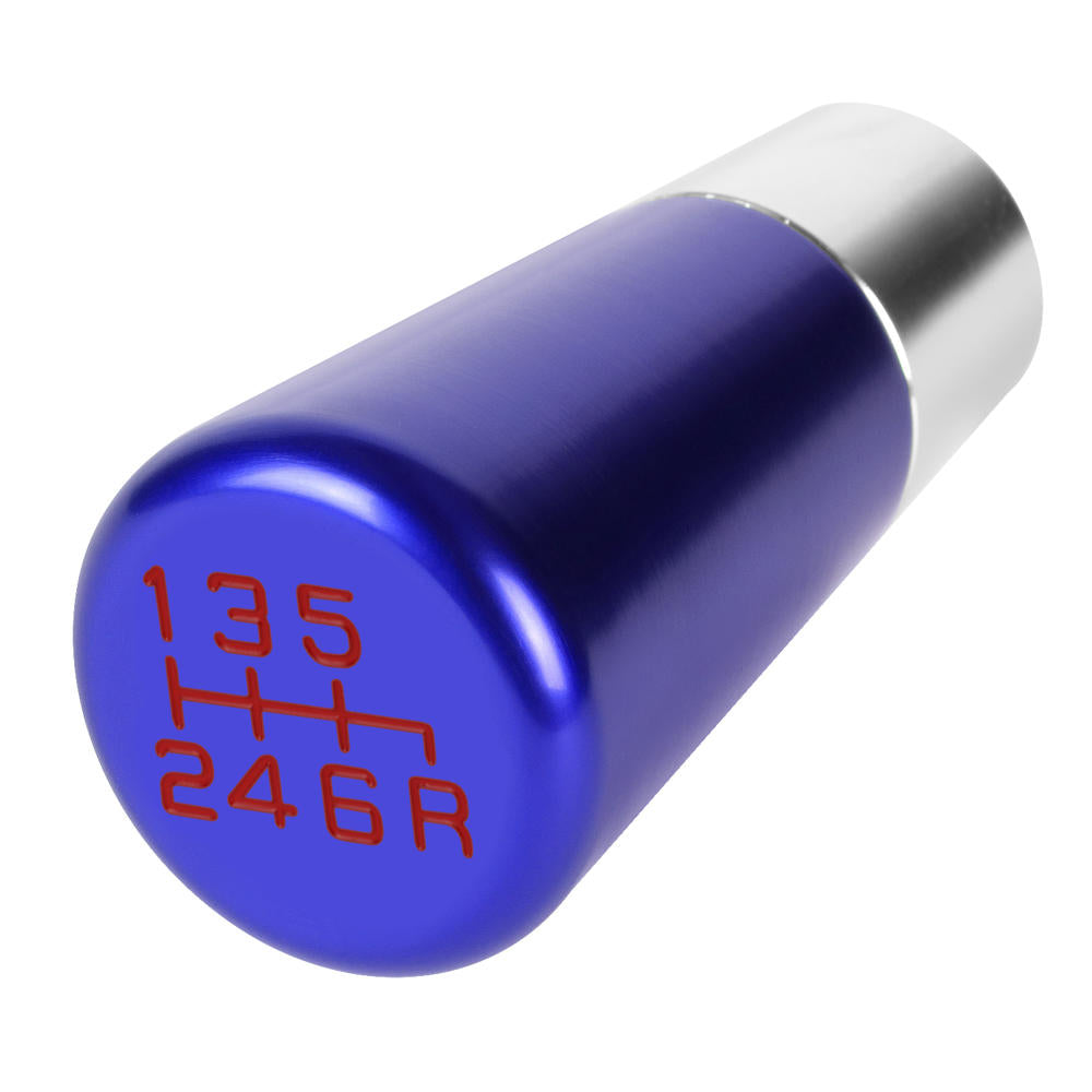 J2-SK-009-BL J2 Blue (Tapered Cylindrical) For 6-Speed MT Shift Knob (M8/M10/M12 Adapter)