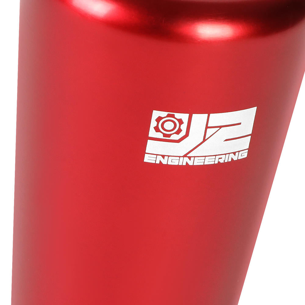 J2-SK-009-RD J2 Red (Tapered Cylindrical) For 6-Speed MT Shift Knob (M8/M10/M12 Adapter)