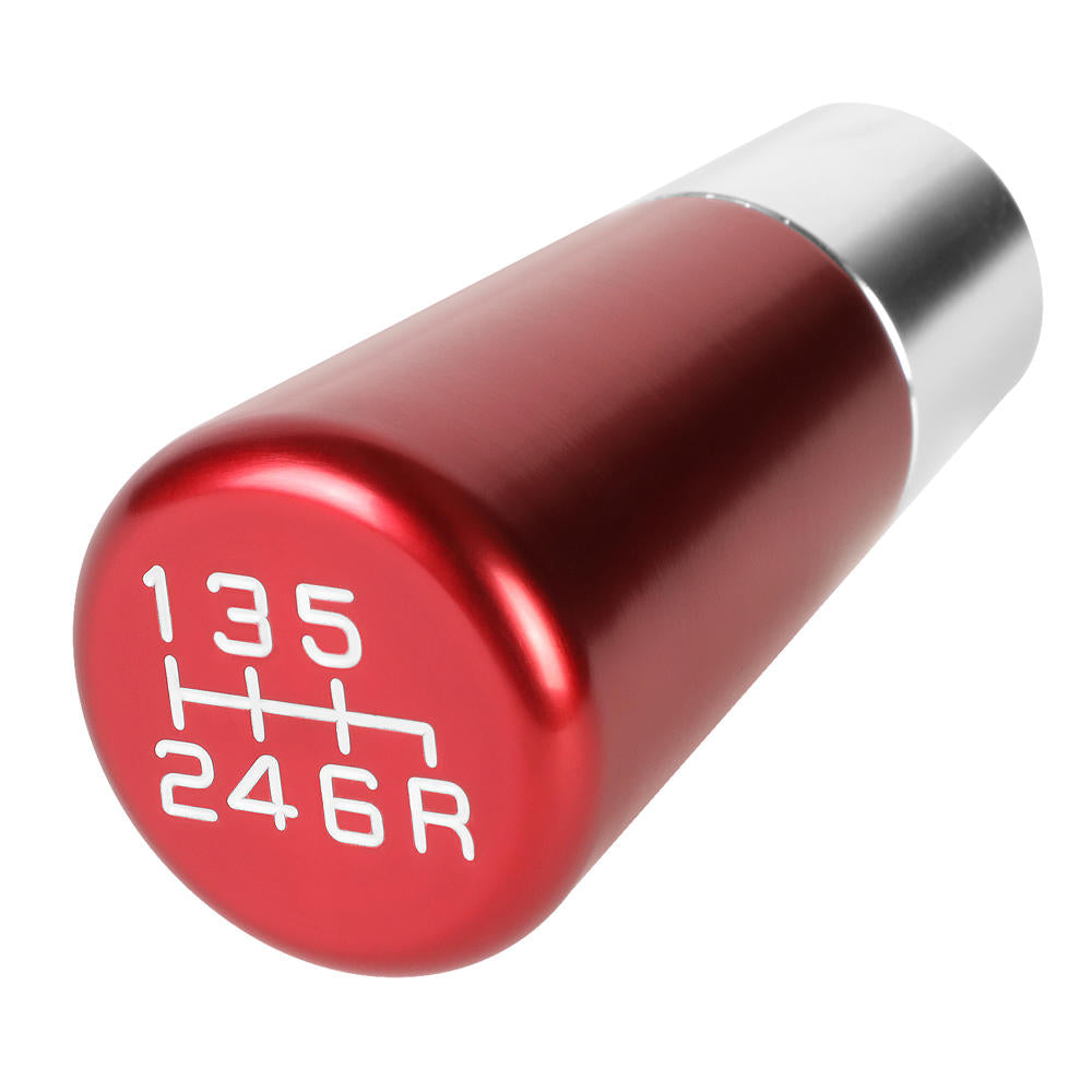 J2-SK-009-RD J2 Red (Tapered Cylindrical) For 6-Speed MT Shift Knob (M8/M10/M12 Adapter)