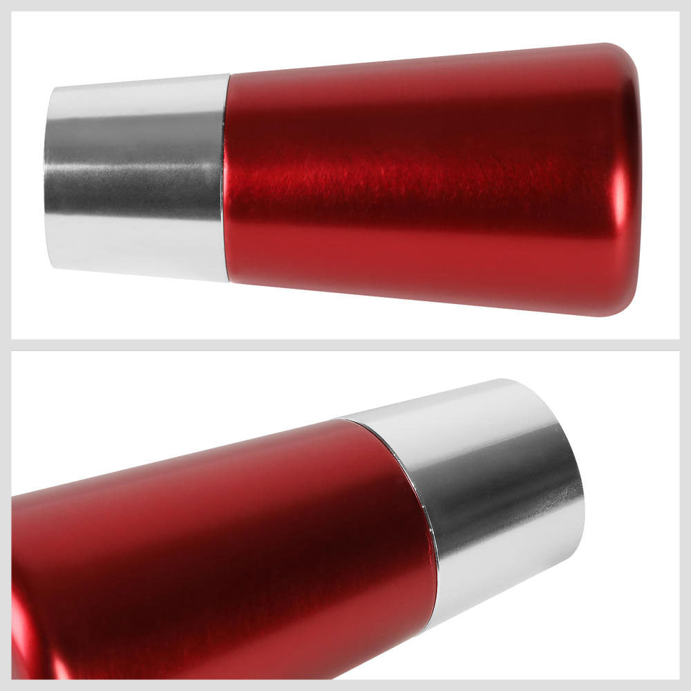 J2-SK-009-RD J2 Red (Tapered Cylindrical) For 6-Speed MT Shift Knob (M8/M10/M12 Adapter)