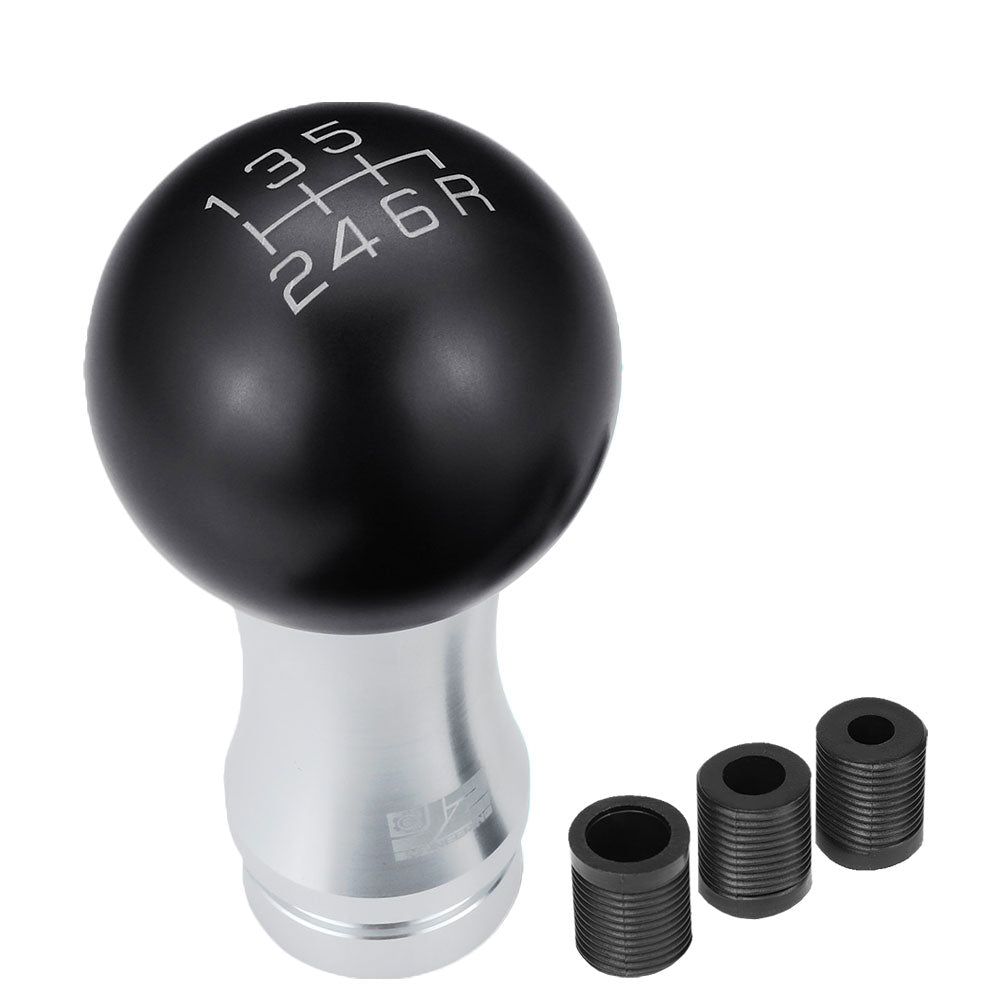 J2-SK-010-BK J2 Black (Ball Teardrop 2-Piece) For 6-Speed MT Shift Knob (M8/M10/M12 Adapter)