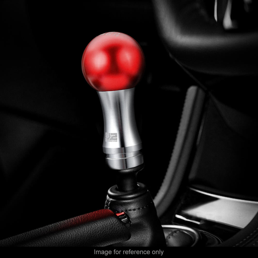 J2-SK-010-RD J2 Red (Ball Teardrop 2-Piece) For 6-Speed MT Shift Knob (M8/M10/M12 Adapter)