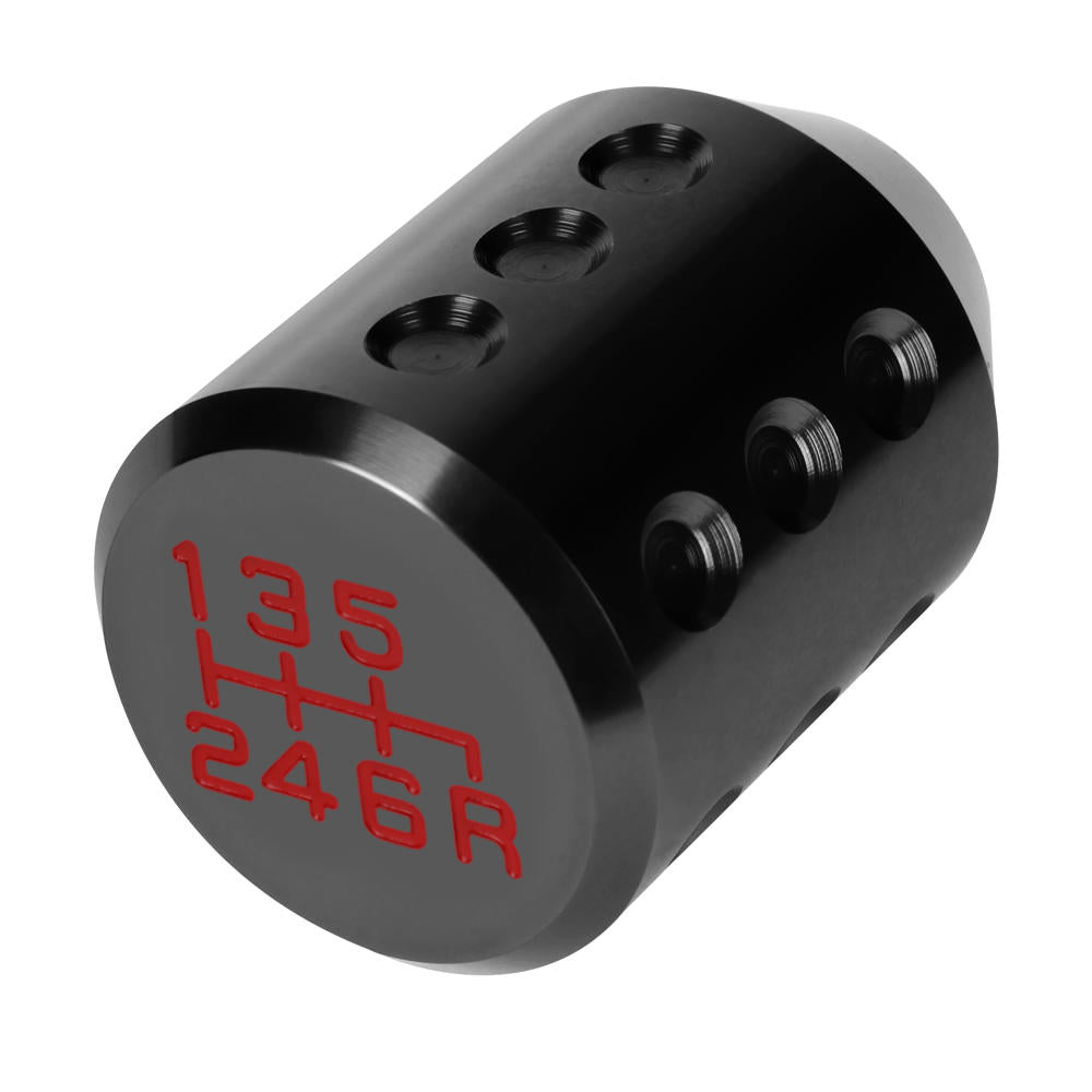 J2-SK-011-BK J2 Black Cylindrical Recessed Hole Indents For 6-Speed MT Shift Knob (3 Adapter)