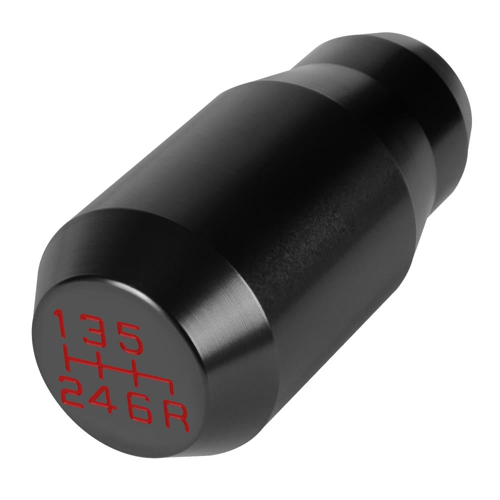 J2-SK-012-BK J2 Black (Cylindrical Tapered Top/Bottom) For 6-Speed MT Shift Knob (3 Adapter)