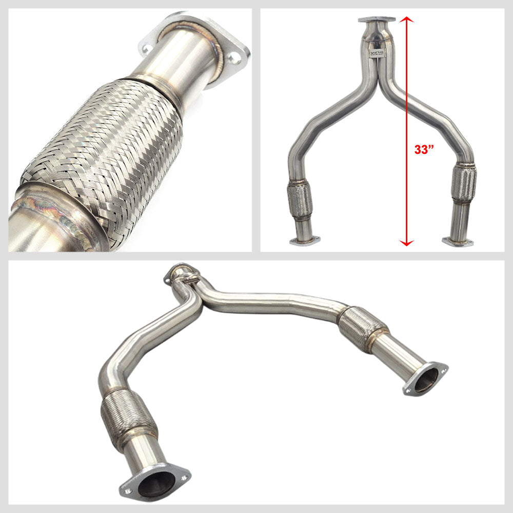 Megan Racing Rear Y-Pipe Infiniti Q50 AWD/RWD Twin-Turbo Red Sport V37 MR-YP-1611 LW-YP-1611