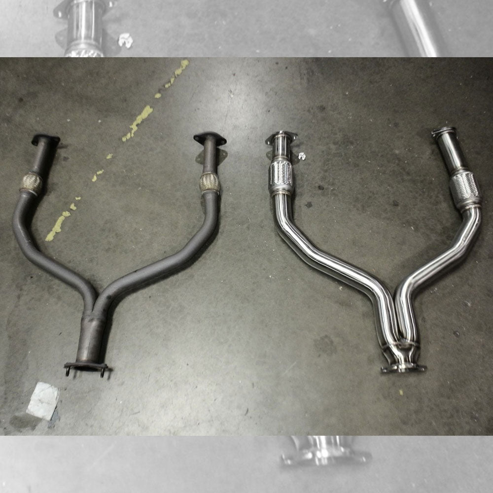 Megan Racing Rear Y-Pipe Infiniti Q50 AWD/RWD Twin-Turbo Red Sport V37 MR-YP-1611 LW-YP-1611