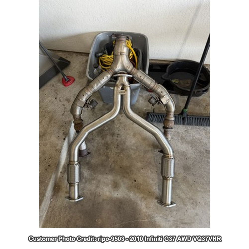 Megan Racing Rear Y-Pipe Infiniti Q50 AWD/RWD Twin-Turbo Red Sport V37 MR-YP-1611 LW-YP-1611