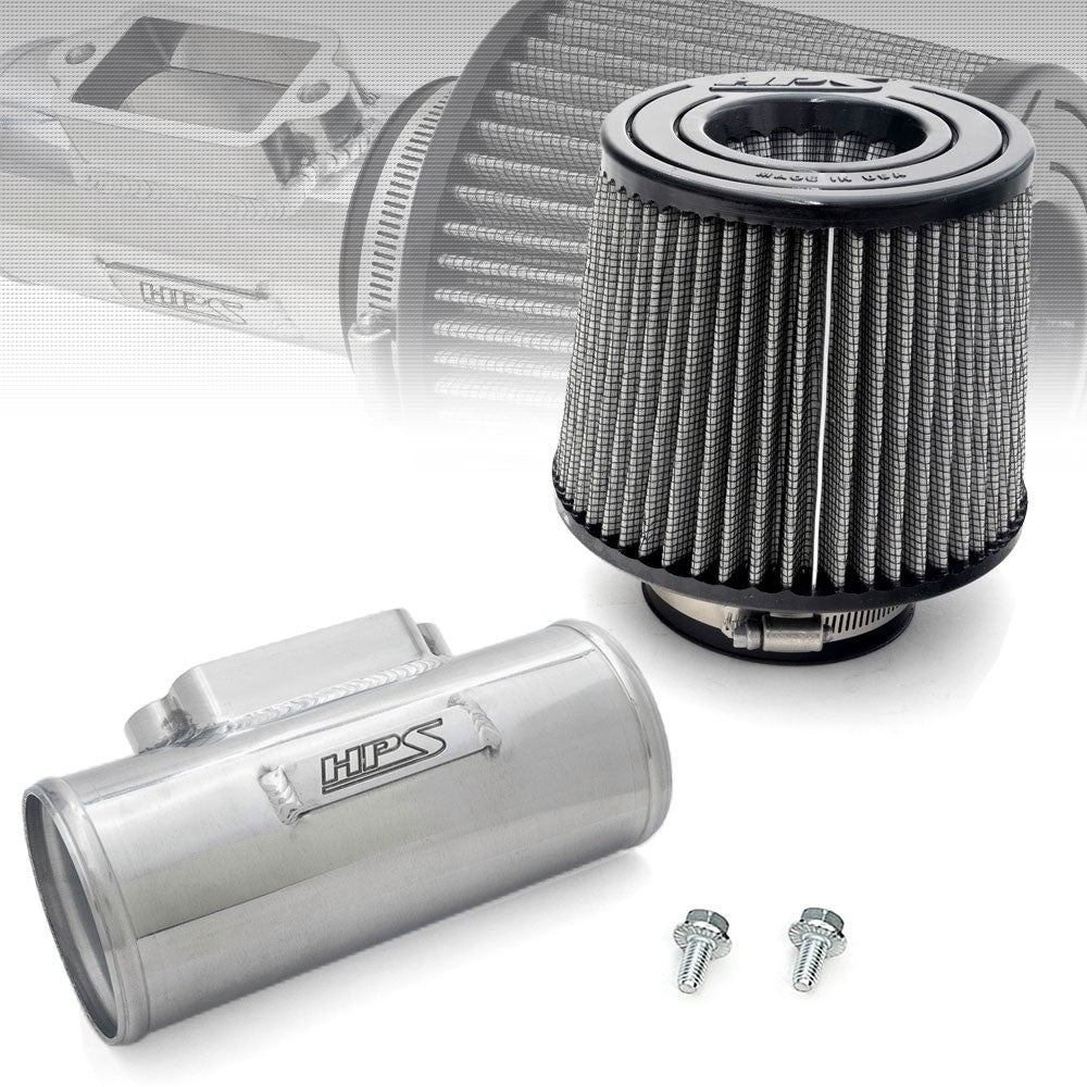 MAFT-1606 HPS 3" MAF Sensor Housing+OpenTop Cone Filter 6.5" L For 2JZ 1MZ 1UZ Engine Swap