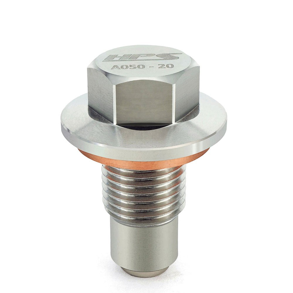 HPS Stainless Steel Magnetic Oil Drain Plug Bolt w/Washer MDP-A050-20 MDP-A050-20