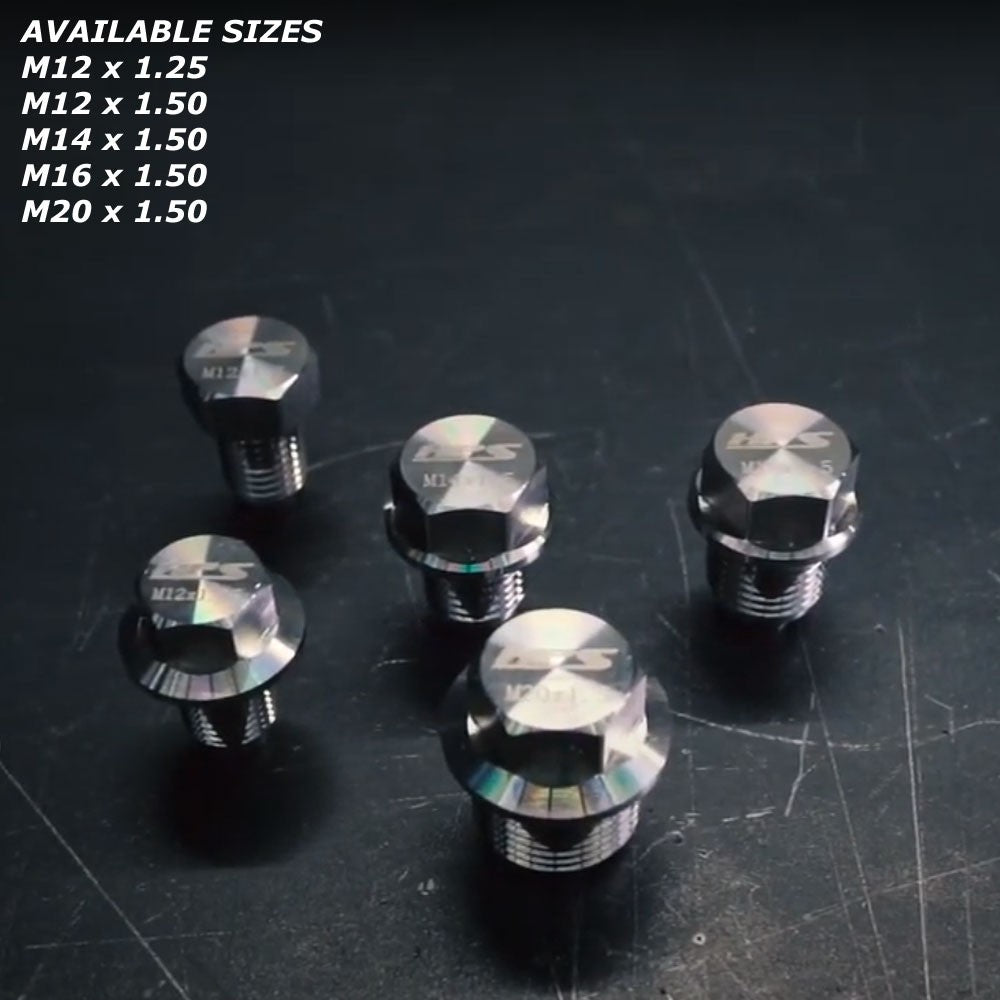 HPS Performance Stainless Steel Oil Drain PlugBolt with Washer MDP-M12x150 MDP-M12x150