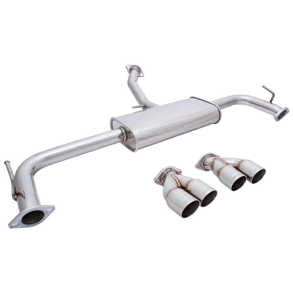 MR-ABE-LN15 Megan Axleback Exhaust System w/Stainless Roll Tips For 14-21 Lexus NX200t NX300