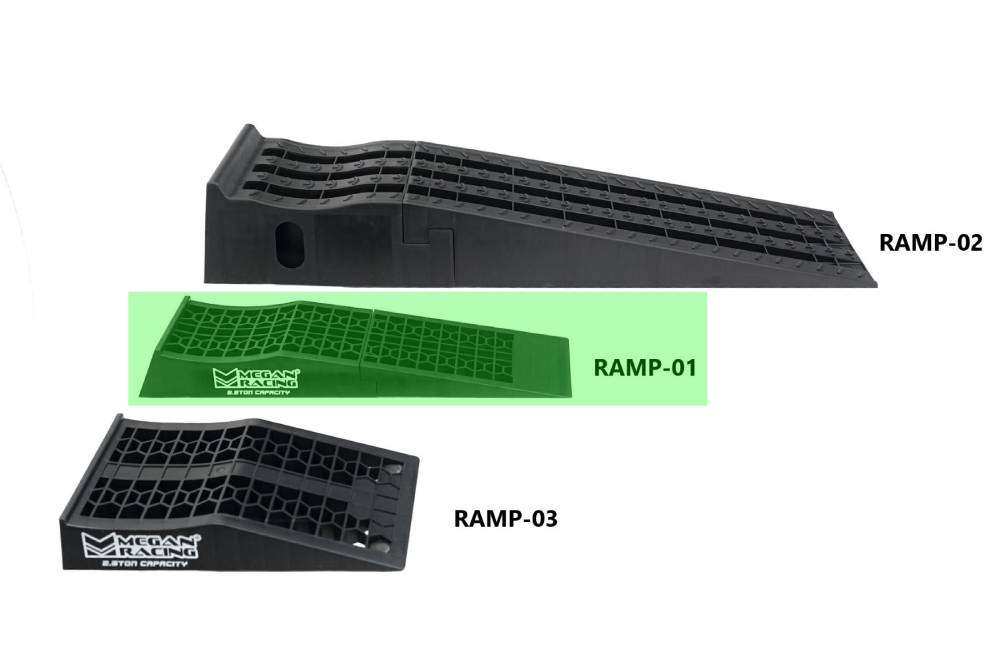 Megan Racing 2PCS Universal Low Profile Drive-On Detachable Auto Service Ramp