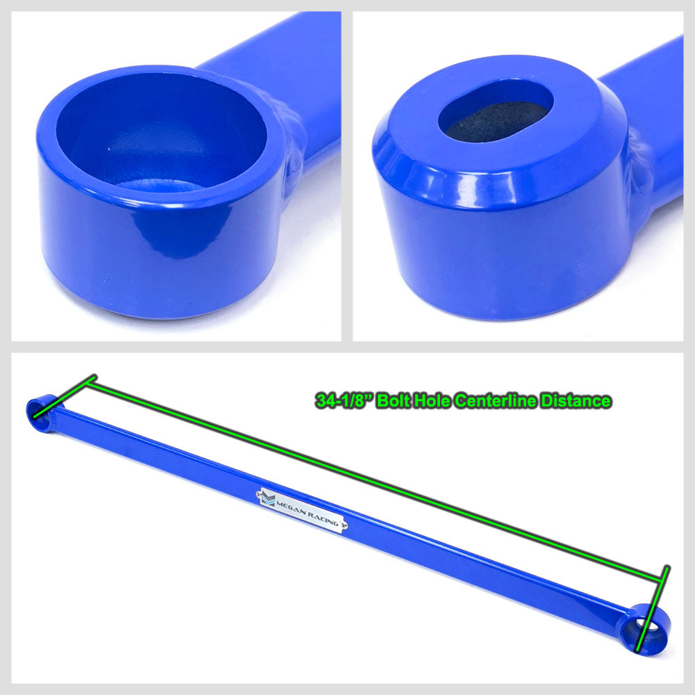 Megan Racing Front Lower Blue Race Spec Strut Bar For 13-20 ILX/12-15 Civic 4DR MR-SB-HC12FL-B