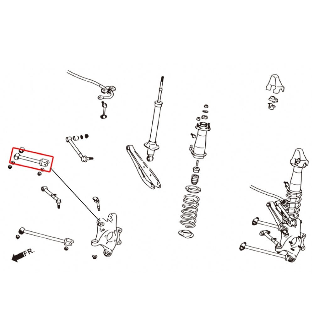 Megan Rear Upper Control Arm (Pillow Ball) For IS-Series XE20 / GS-Series S190