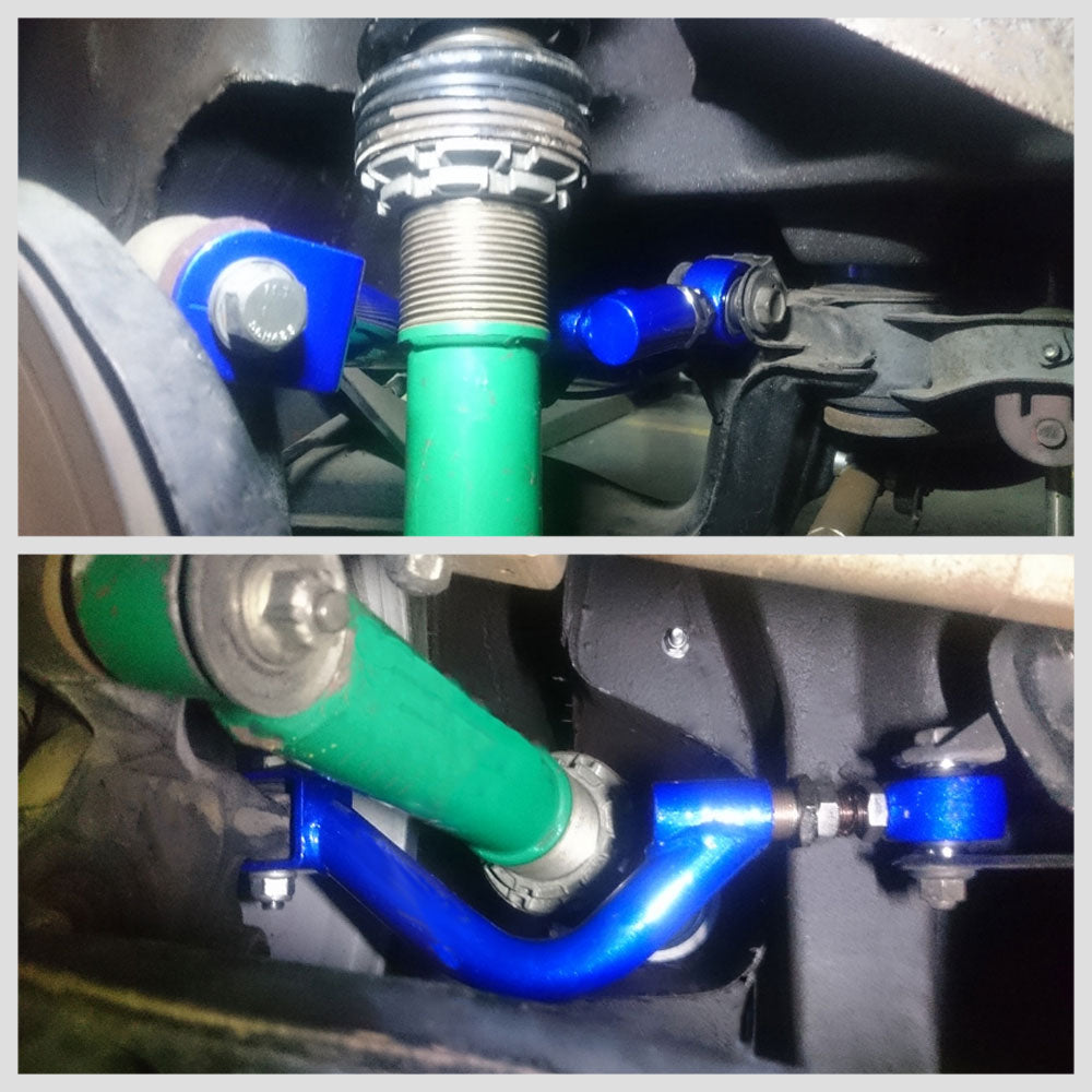 Megan Racing Rear Upper Blue Type II Camber Kit For 89-02 240SX S13 S14 S15 MRC-NS-1723-T2
