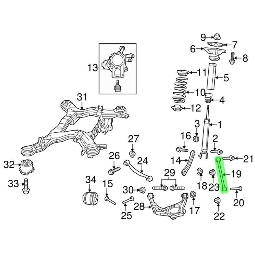 Megan Rear Lower Toe Control Arm MRS-DG-0570 MRS-DG-0570