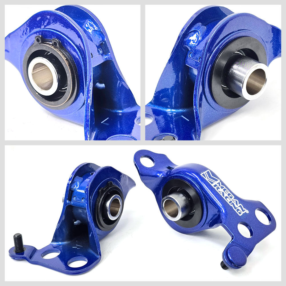 Megan Blue Steel Alloy Front Compliance Bushings For 94-01 Integra/92-95 Civic EG EH EJ