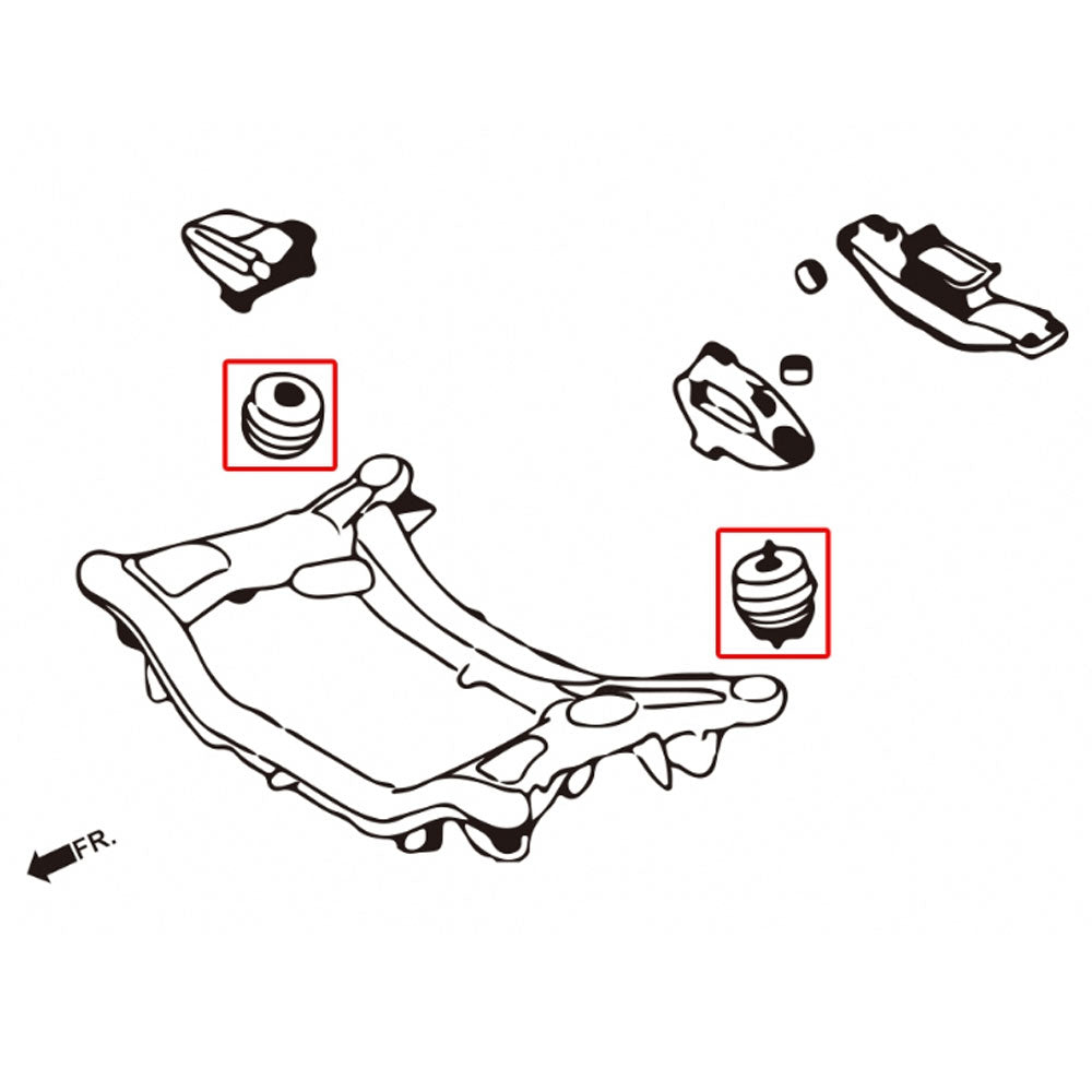 Megan Engine and Transmission Mount MRS-HY-0440 MRS-HY-0442