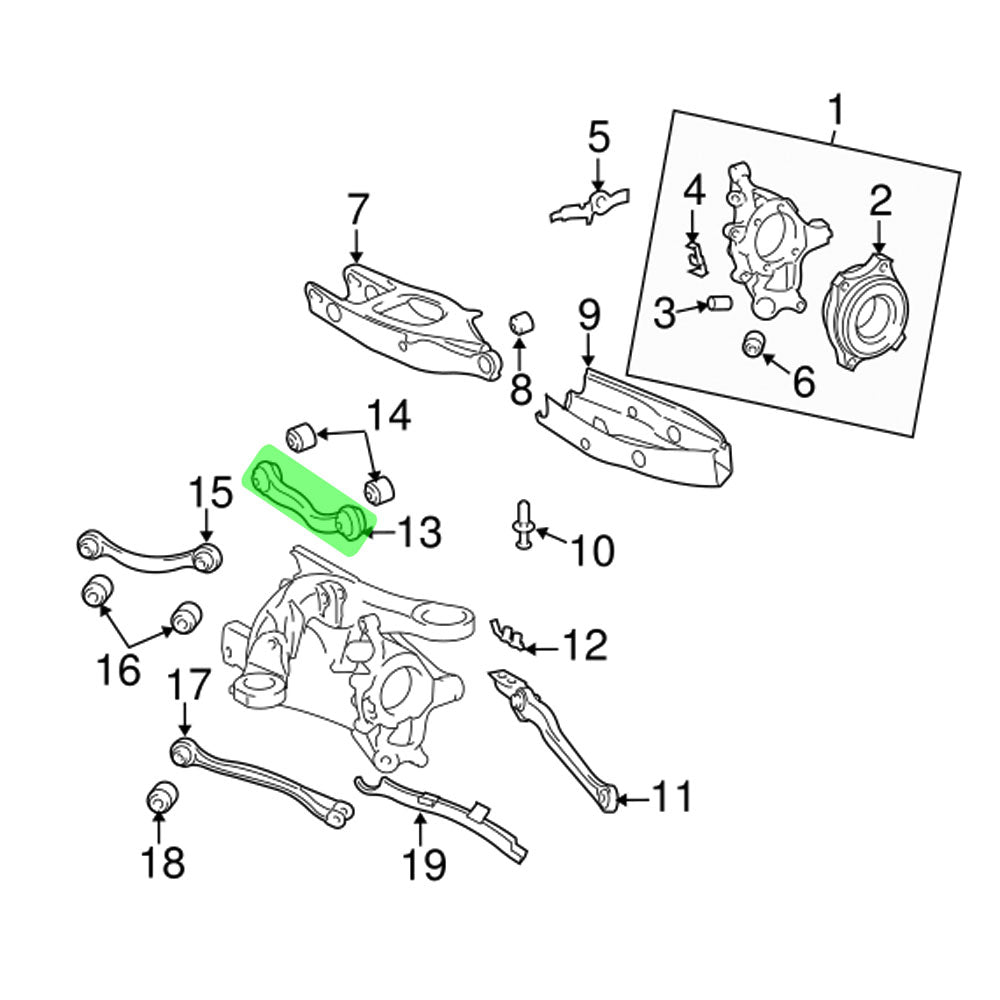 Megan Racing Blue Rear Upper Camber Arm For 03-09 Mercedes-Benz W211 E-Class MRS-MB-0410