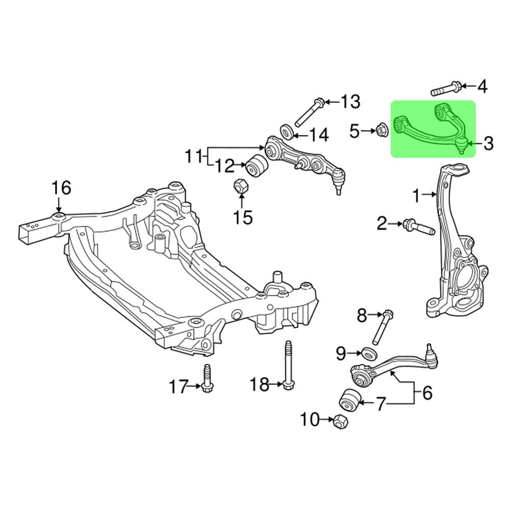 Megan Front Upper Camber Arm Kit For Benz C/CLS/E/GLC-Class W205 C257 W213 X253
