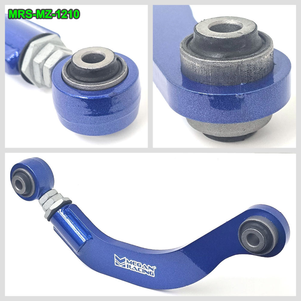Megan Racing Blue Front & Rear (Upper) Camber Arm For 02-08 Mazda 6 (GG1) MRS-MZ-1210 MRS-MZ-1220