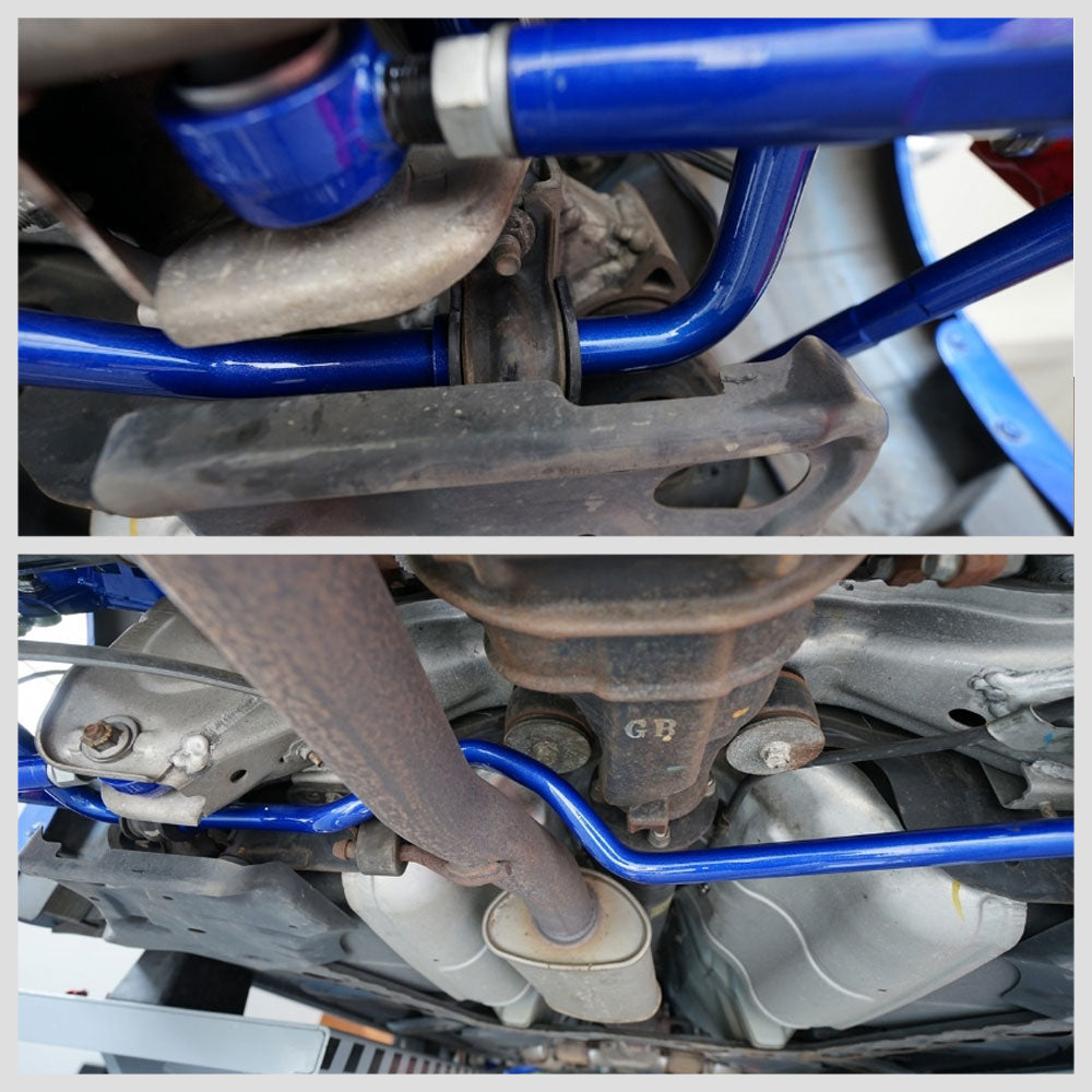Megan Adjustable 28mm Blue Steel Rear Sway Bar Bushing Kit For 03-08 G35 V35 / 03-09 350Z
