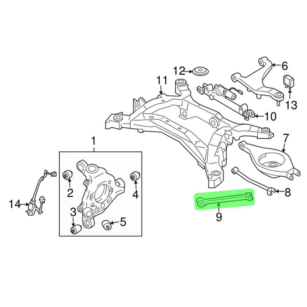Megan Racing Blue Rear Traction Rods Bar For Nissan 08-21 370Z Z34/22+ Z RZ34/Infiniti 08-13 G37 V36/14-15 Q60 V36