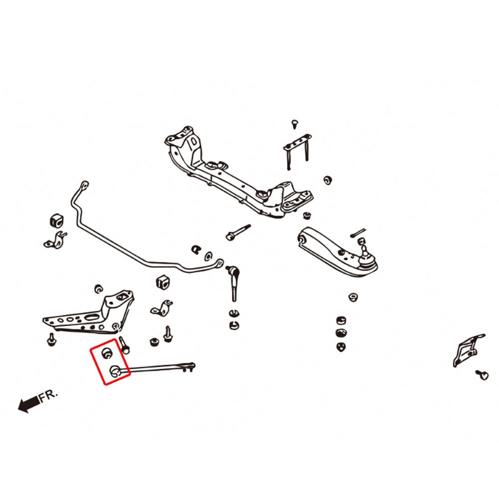Megan Steel Front Lower Tension Rod Bushing For Nissan 240SX S13 S14 S15 / 300ZX Z32 / Skyline R32 R33 R34
