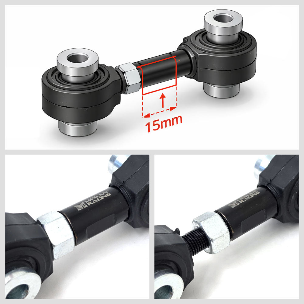 Megan Black Rear Sway Bar Stabilizer Link For 08-17 WRX STI FRS BRZ GR86 MRS-SC-0630-02