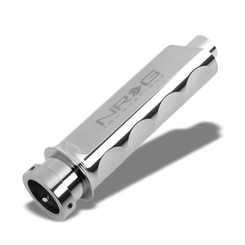 NRG HK-800SL Finger Groove Powder-Coated Silver Emergency Hand Brake Handle Grip