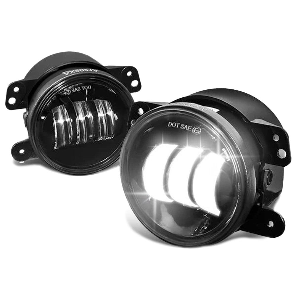 Nuvsion Front Clear Lens LED Fog Light For 10-19 Dodge Journey/07-18 Wrangler