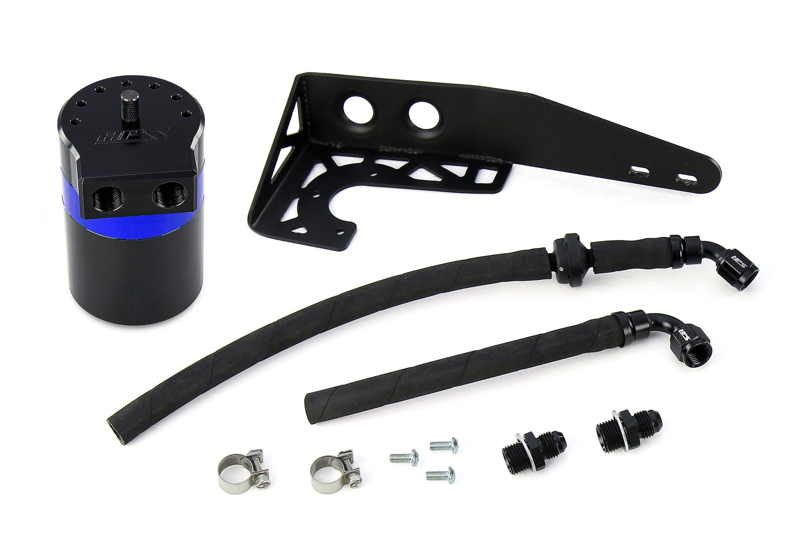 HPS-860-001BL HPS Blue 147ML Oil Catch Can Tank Mount Bracket For 18-22 Honda Accord 2.0 Turbo