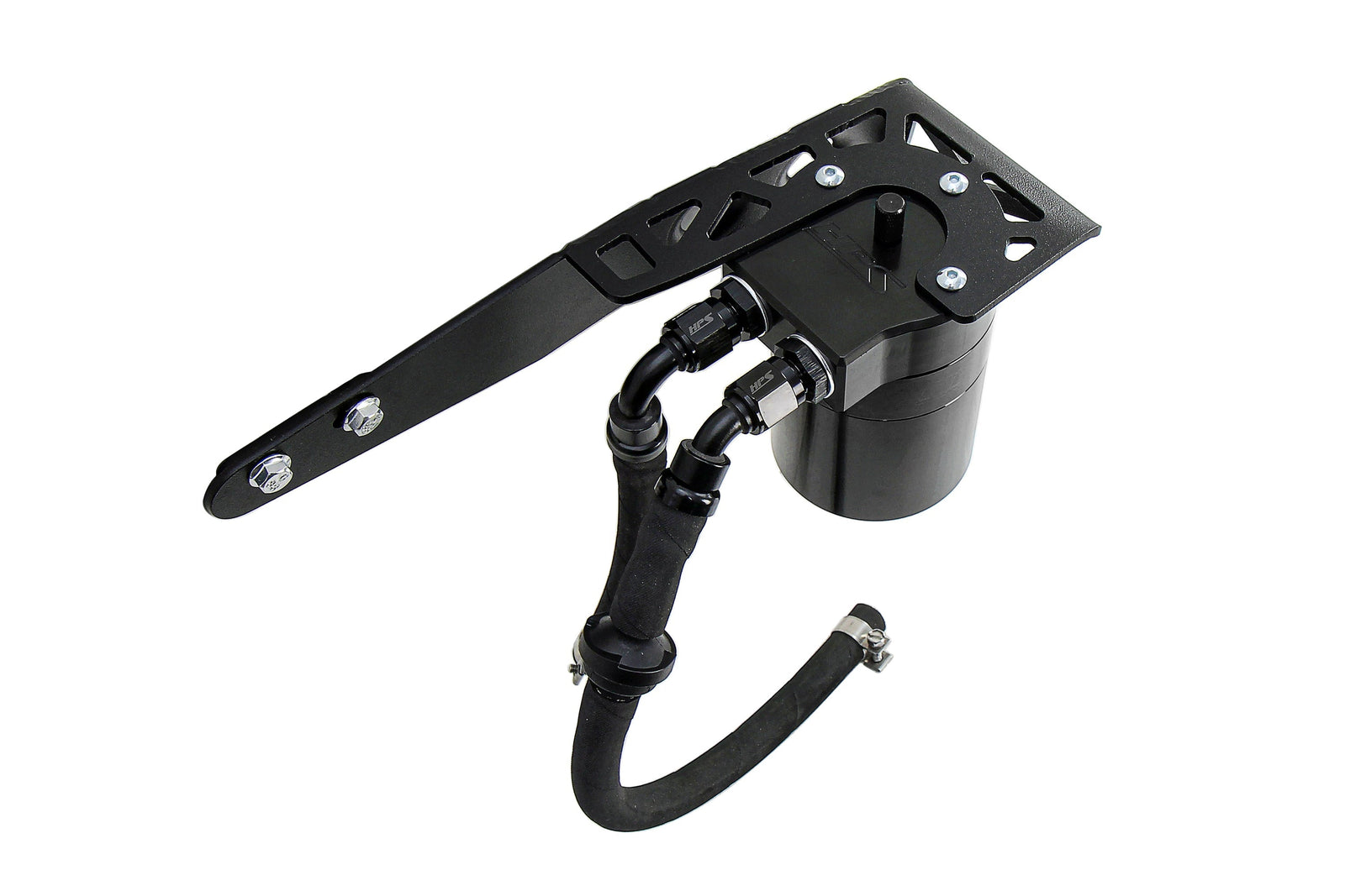 HPS-860-001WB HPS Black 147ML Oil Catch Can Tank Mount Bracket For 18-22 Honda Accord 2.0Turbo