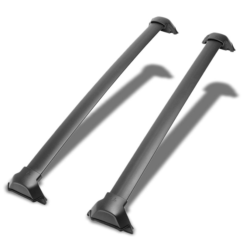 Black Aluminum Bolt-On Bolt-On Top Roof Rack Rail Cross Bar For 16-18 CR-V