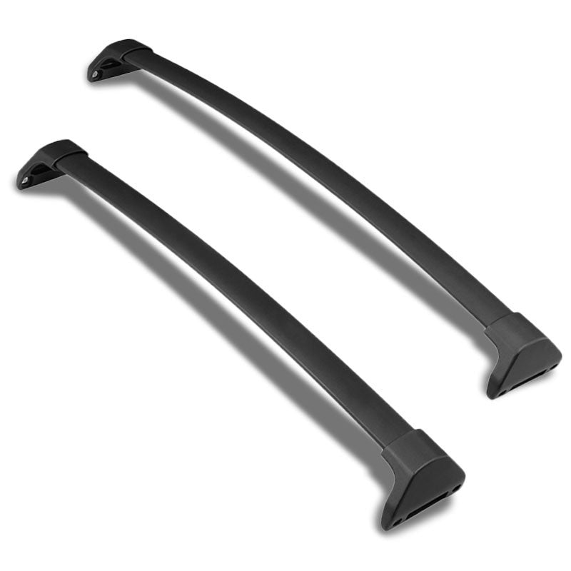 Black Aluminum Bolt-On Bolt-On Top Roof Rack Rail Cross Bar For 14-18 Acura MDX