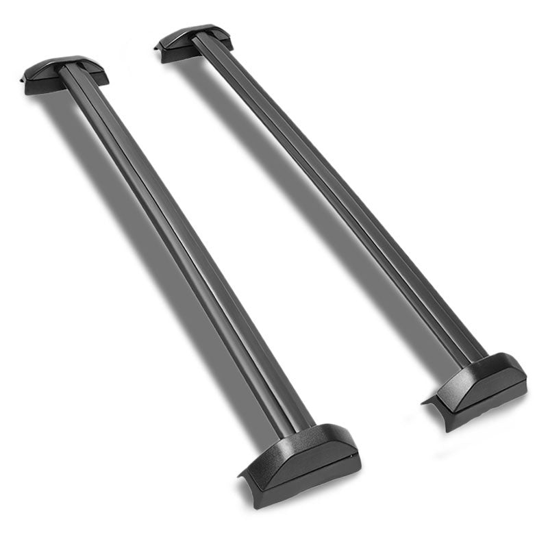 Black Aluminum Bolt-On Bolt-On Top Roof Rack Rail Cross Bar For 02-06 CR-V