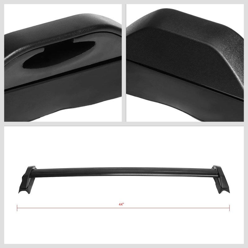 Black Aluminum Bolt-On Bolt-On Top Roof Rack Rail Cross Bar For 02-06 CR-V