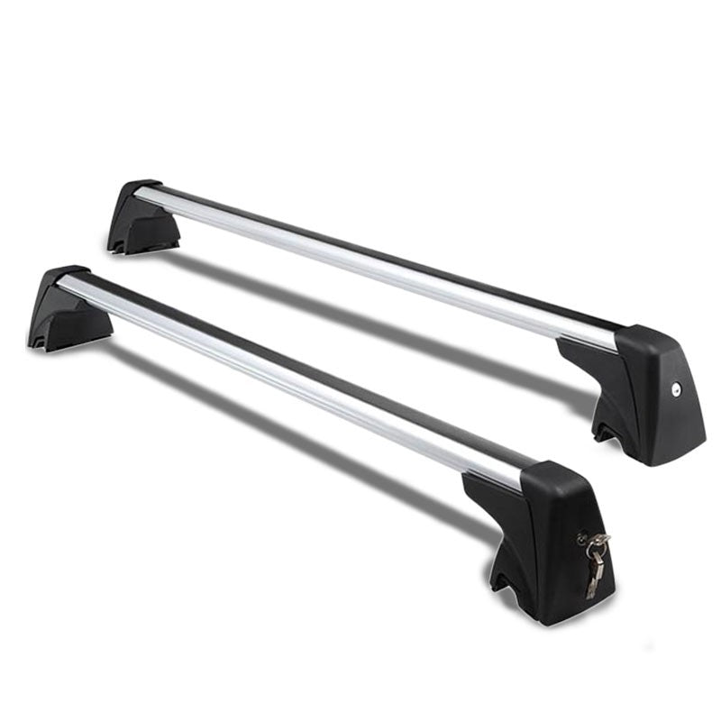 Black Aluminum Bolt-On Bolt-On Top Roof Rack Rail Cross Bar For 09-15 BMW X1