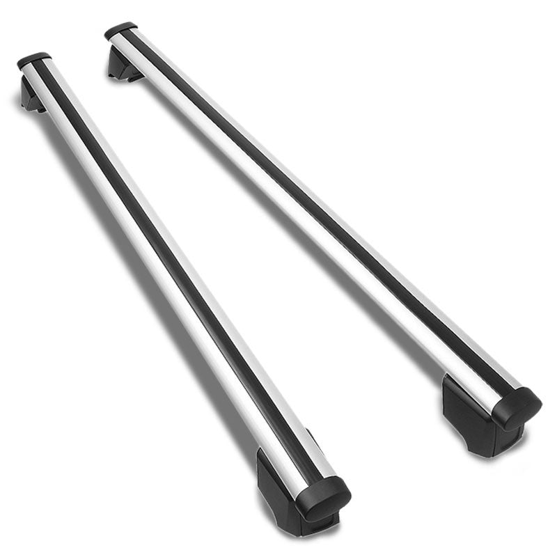 Silver Aluminum Bolt-On Bolt-On Top Roof Rack Rail Cross Bar For 09-16 Audi Q5