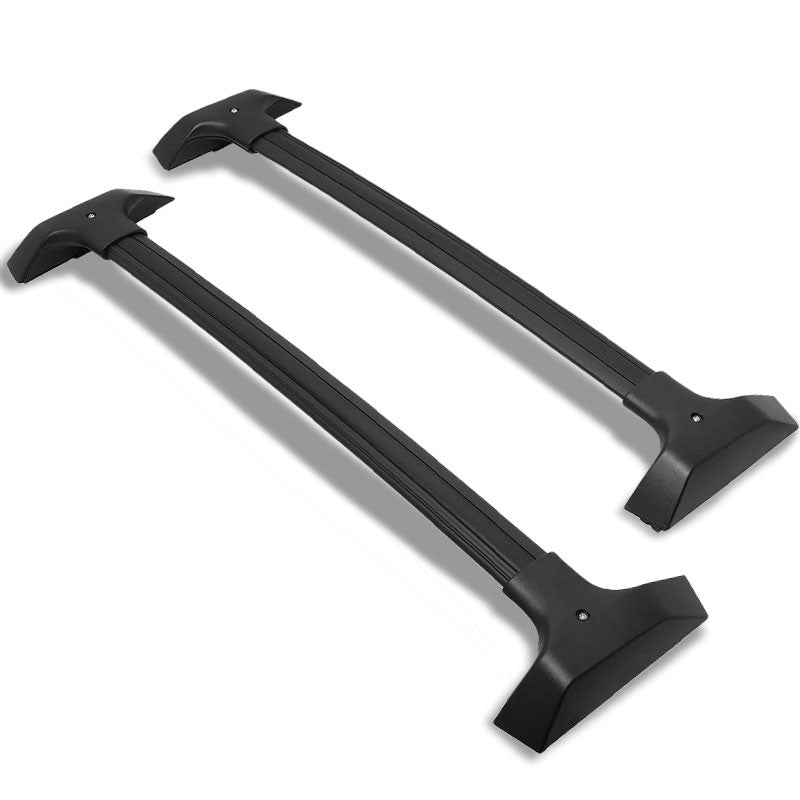 Black Aluminum Bolt-On Bolt-On Top Roof Rack Rail Cross Bar For 09-17 Traverse