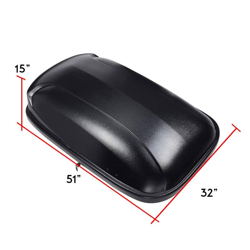Universal Black Aluminum/ABS Plastic Roof Box For Vehicles 120 cm wide roof