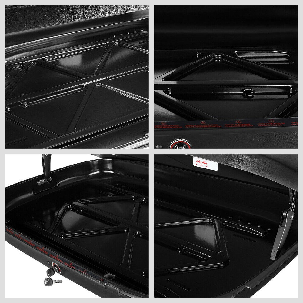 Universal SUV Waterproof Roof Box Travel Storage 110lbs Max W/LOCK 53x34x15