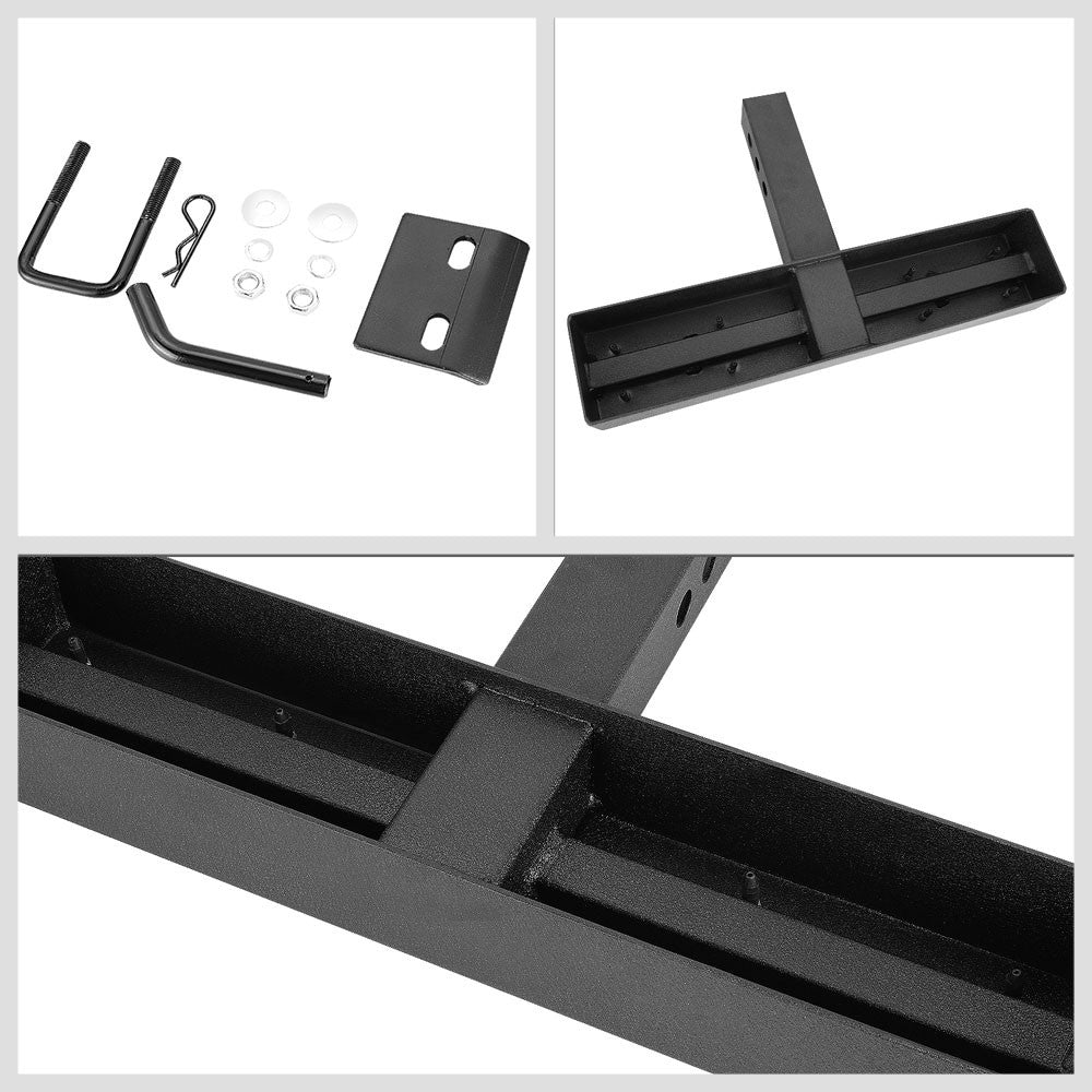 18.5" Wide Flat Board Diamond Pad Trailer Hitch Receiver Step For 2" Receiver